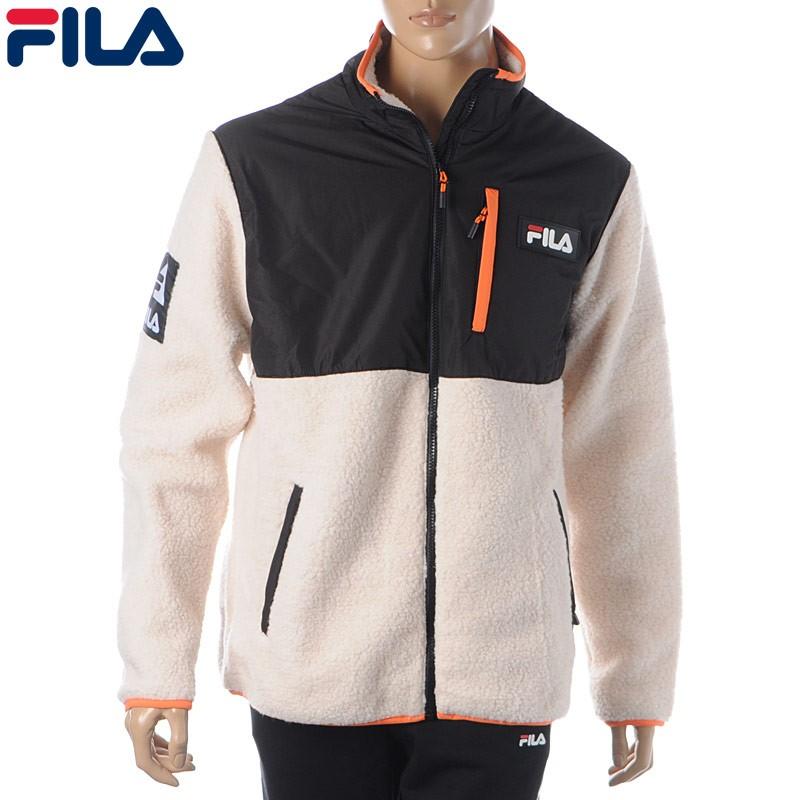 フィラ FILA URBAN LINE フリースジャケット メンズ HADI FLEECE JACKET 687248 アイボリー｜bravas