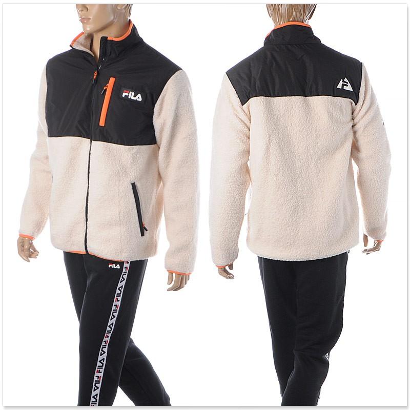 フィラ FILA URBAN LINE フリースジャケット メンズ HADI FLEECE JACKET 687248 アイボリー｜bravas｜03