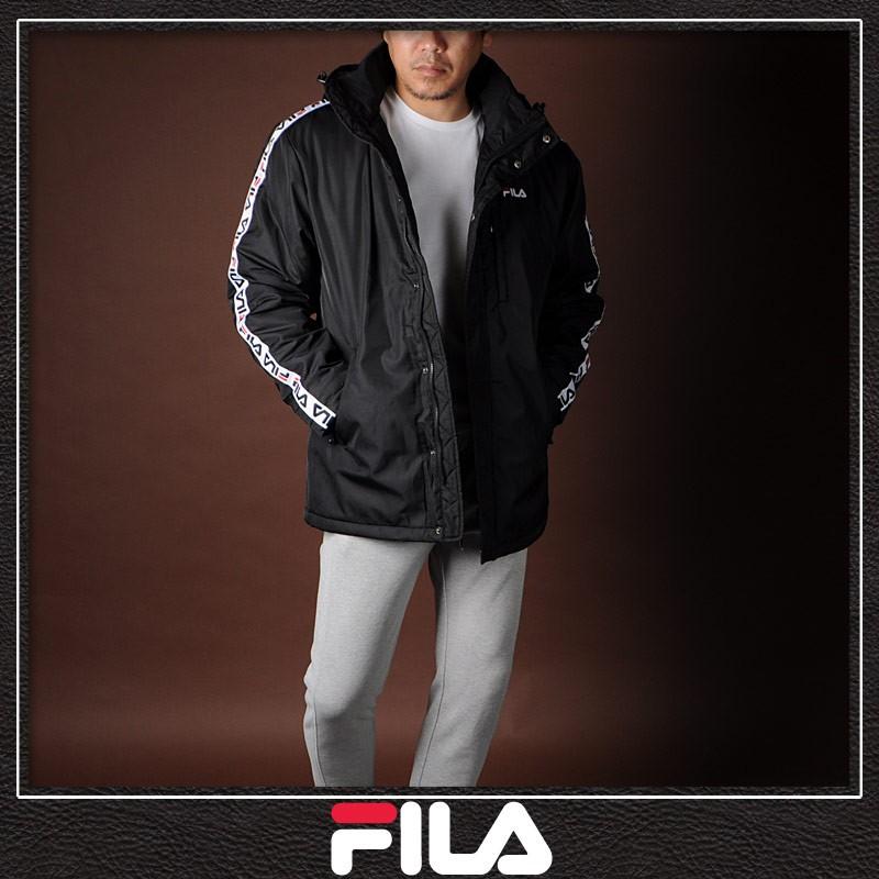 FILA（フィラ） メンズ ナイロンブルゾン 687235 ブラック 中綿入り 
