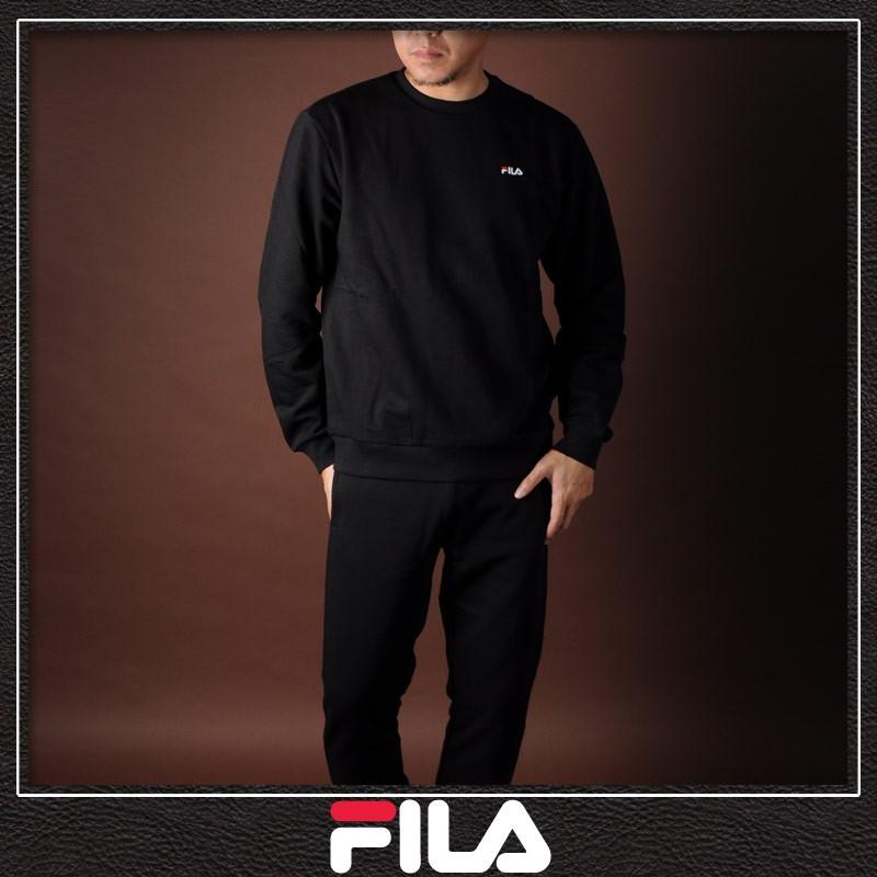 フィラ FILA URBAN LINE クルーネックスウェット トレーナー メンズ 687468 ブラック :19216407401