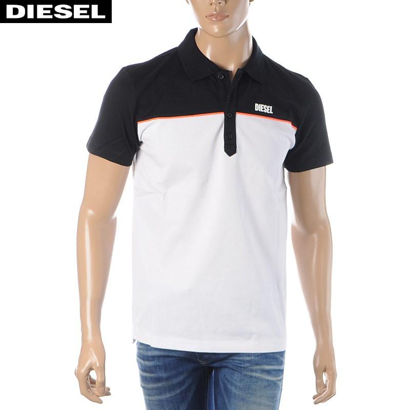 ディーゼル Diesel ポロシャツ 半袖 メンズ T Ralfy Bic 00seey 0qazu ホワイト ブラック Bravas 通販 Yahoo ショッピング