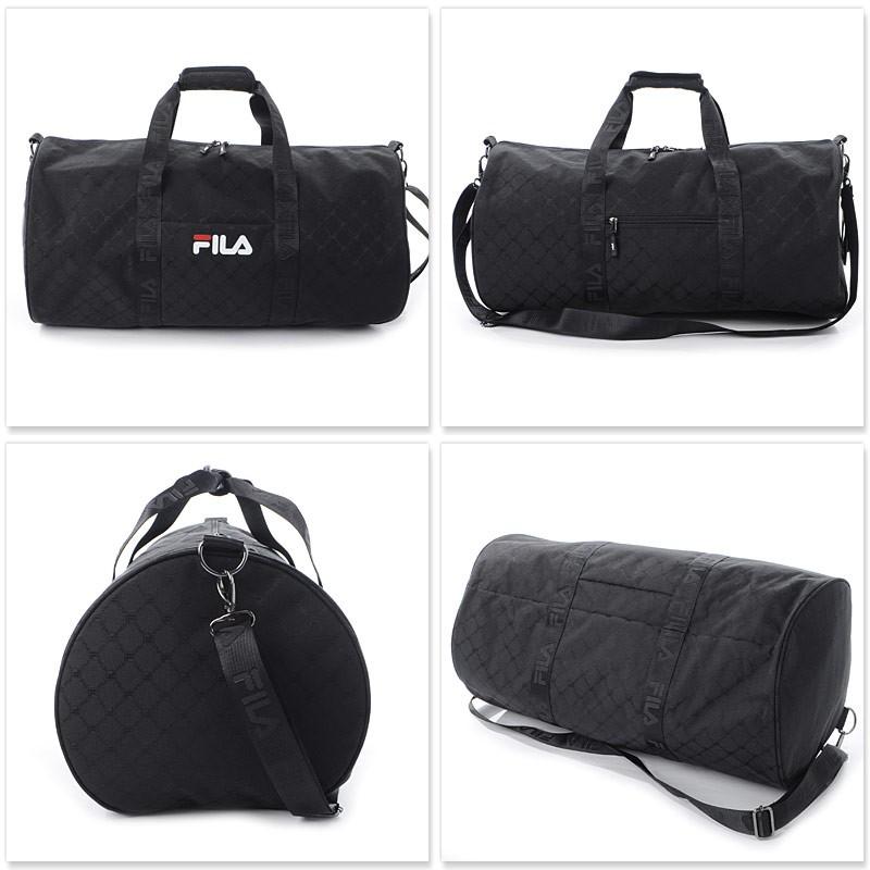 フィラ FILA ダッフル ボストンバッグ ショルダーストラップ付き 2WAYバッグ NEW TRAVEL BAG 685111 ブラックの画像