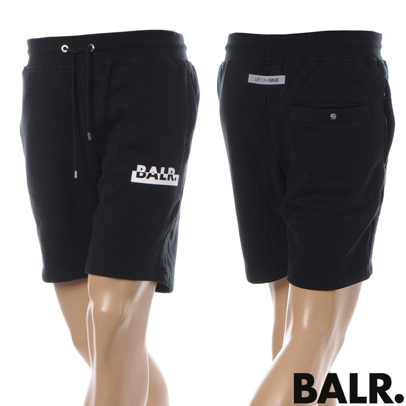 ボーラー Balr スウェットショートパンツ メンズ Contrasting Logo Straight Shorts B ブラック Bravas 通販 Yahoo ショッピング