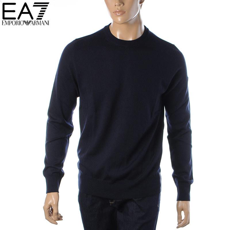 新発売の エンポリオアルマーニ Ea7 Emporio Armani ニット セーター メンズ ブランド クルーネック 8npmz8 Pm62z ネイビー 今月限定 特別大特価 Www Kslcity Com My