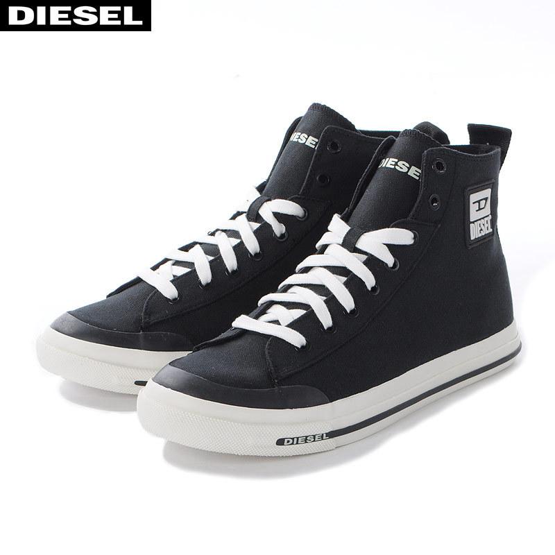 ディーゼル Diesel キャンバススニーカー ハイカット メンズ S Astico Mid Cut Y Pr012 ブラック Bravas 通販 Yahoo ショッピング