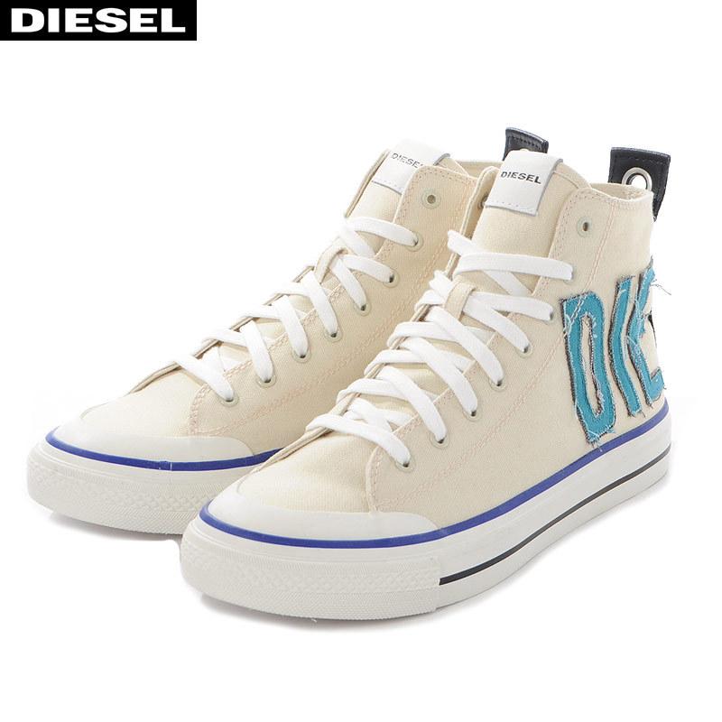 ディーゼル DIESEL キャンバススニーカー ハイカット メンズ S-ASTICO MCE Y02378 P3401 ベージュ