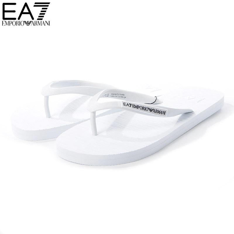 エンポリオアルマーニ Ea7 Emporio Armani ビーチサンダル ビーサン Xcq002 Xcc08 ホワイト Bravas 通販 Yahoo ショッピング