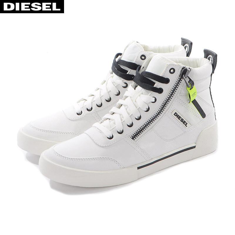 ディーゼル Diesel レザースニーカー ハイカット メンズ S Dvelows Y019 Pr013 ホワイト Bravas 通販 Yahoo ショッピング