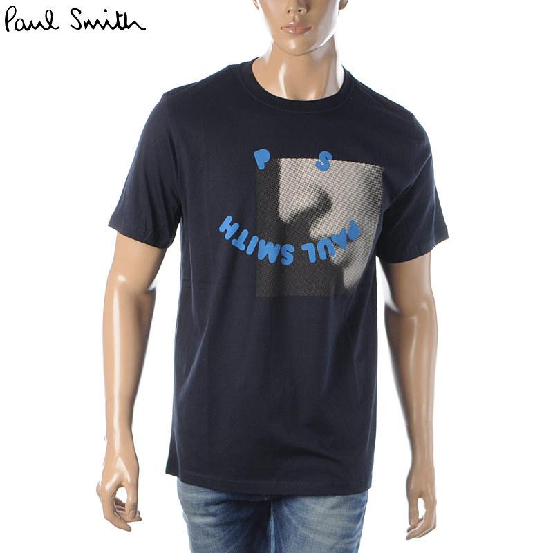 ポールスミス Paul Smith Tシャツ 半袖 クルーネック メンズ M2r 011r Fp2508 ネイビー Bravas 通販 Yahoo ショッピング