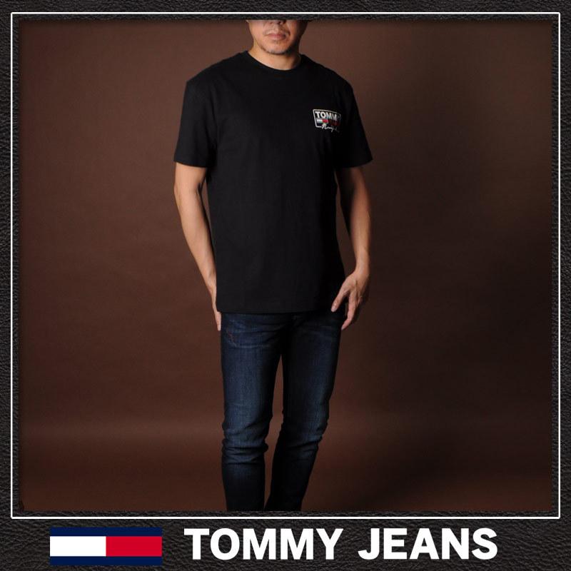 トミージーンズ TOMMY JEANS Tシャツ 半袖 クルーネック メンズ DM0DM10216 ブラック｜bravas｜02