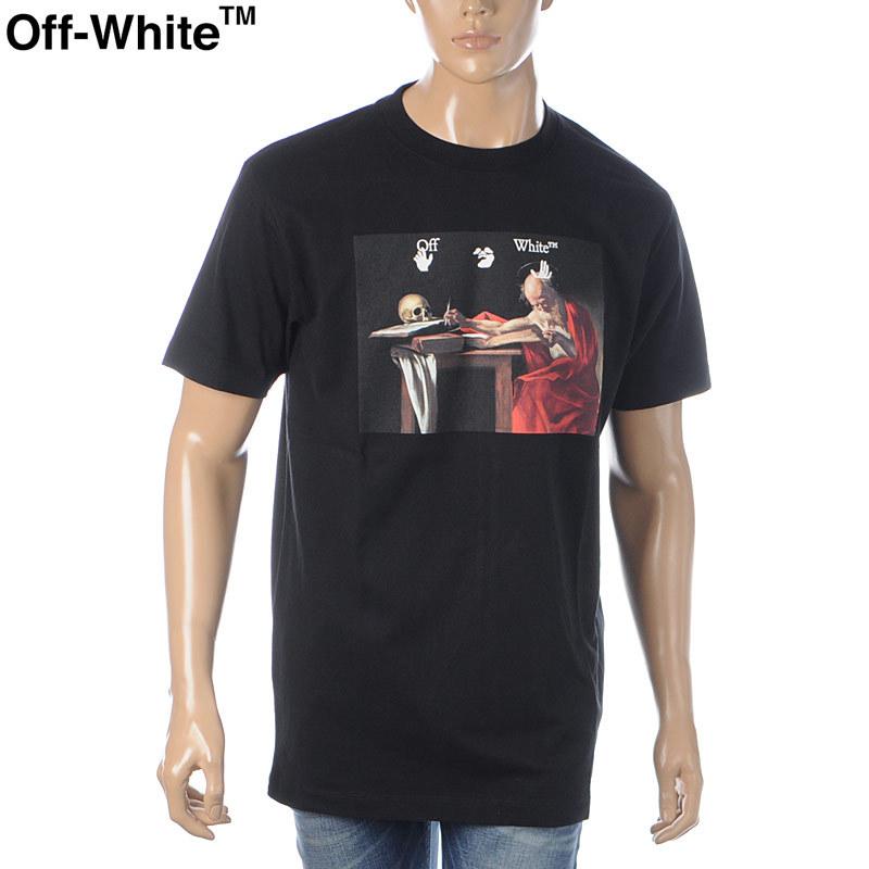 オフホワイト OFF-WHITE Tシャツ 半袖 クルーネック メンズ ブランド 