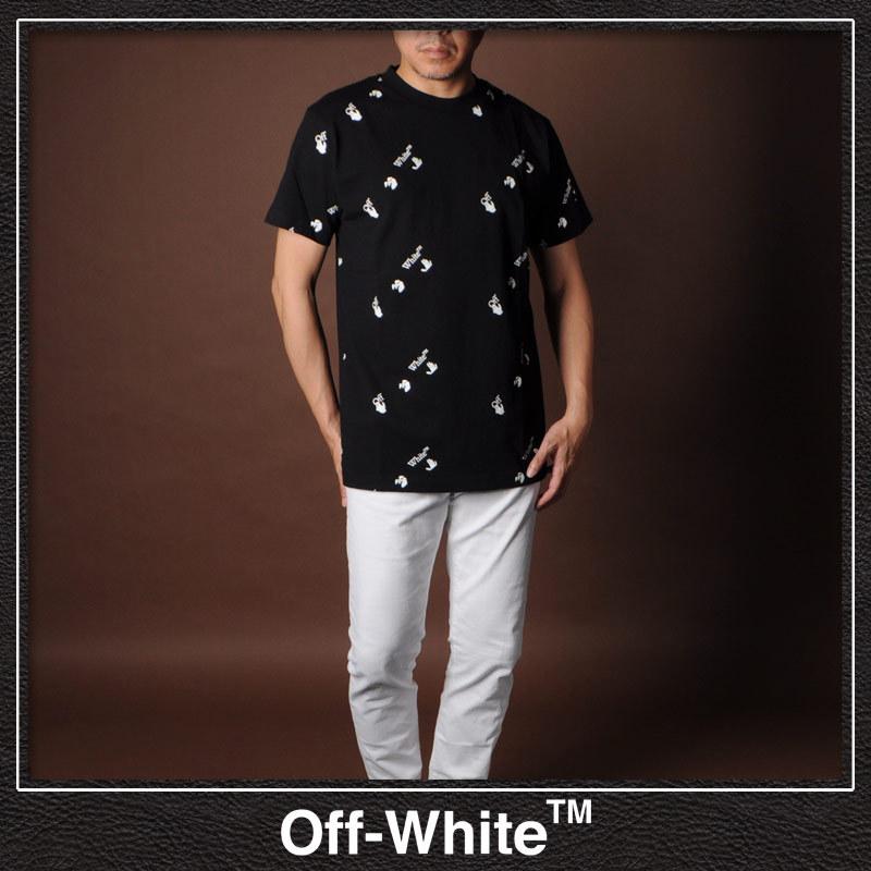 off white オフホワイト OFF-WHITE Tシャツ 半袖 クルーネック メンズ 