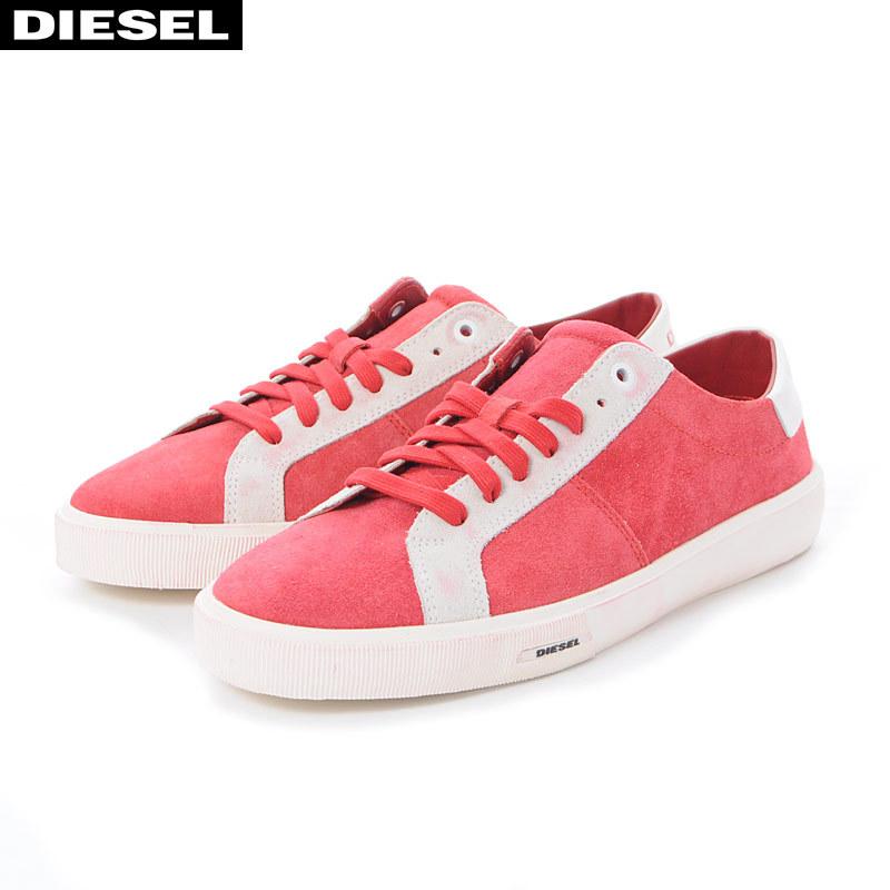 ディーゼル DIESEL レザースニーカー メンズ ローカット S-MYDORI LC Y02593 PR216 レッド ディーゼル DIESEL レザースニーカー メンズ ローカット S-MYDORI LC