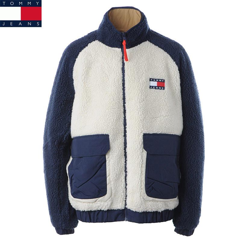 トミージーンズ TOMMY JEANS フリースボアジャケット メンズ ブルゾン