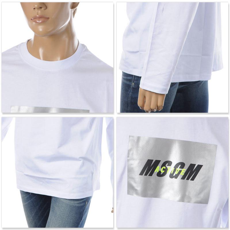エムエスジーエム MSGM クルーネックTシャツ 長袖 ロンT メンズ
