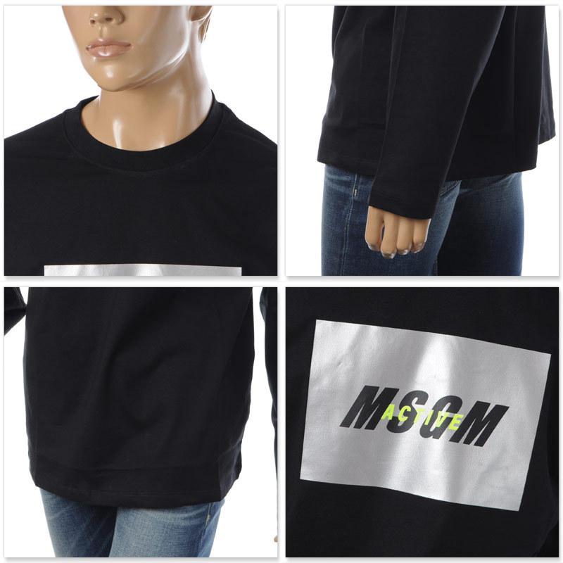 エムエスジーエム MSGM クルーネックTシャツ 長袖 ロンT メンズ