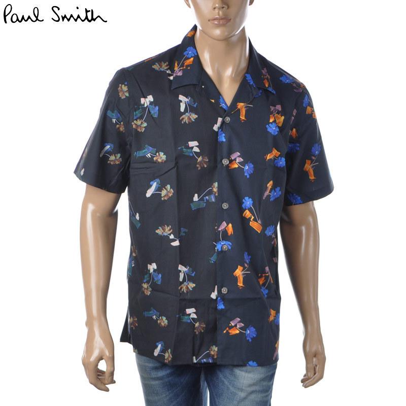 ポールスミス Paul Smith カジュアルシャツ 半袖 メンズ M2r 695um H ブラック ネイビー Bravas 通販 Yahoo ショッピング