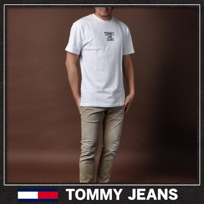 トミージーンズ TOMMY JEANS クルーネックTシャツ 半袖 メンズ ブランド DM0DM12479 ホワイト｜bravas｜02