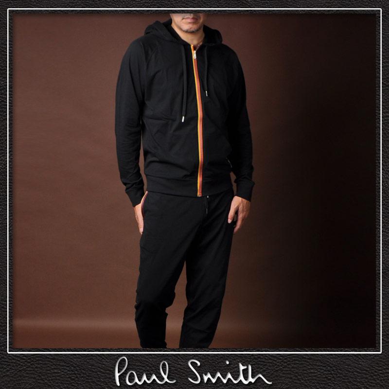 ポールスミス PAUL SMITH ジップアップパーカー メンズ ブランド スウェット M1A 500J AU279B ブラック