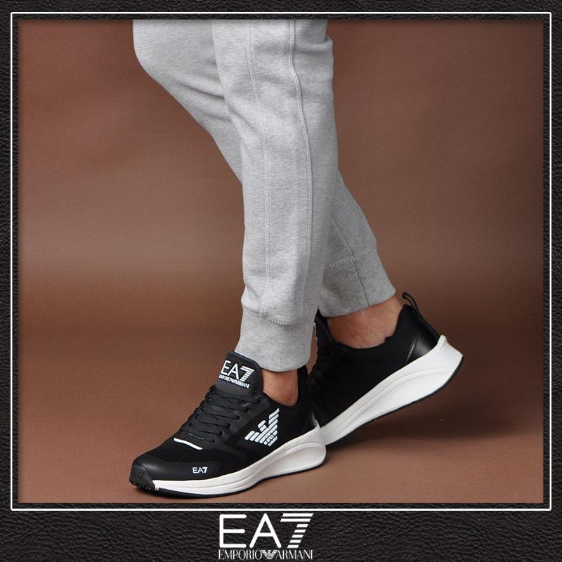 エンポリオアルマーニ EA7 EMPORIO ARMANI スニーカー メンズ ブランド ローカット X8X126 XK304 ブラック｜bravas｜03