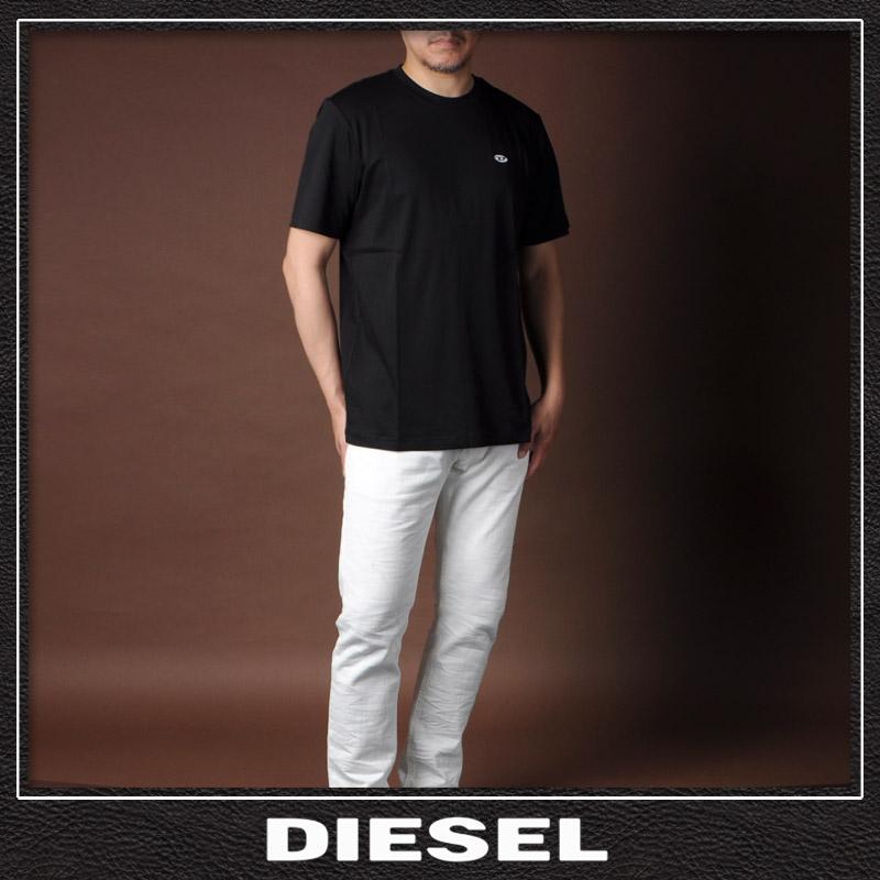 ディーゼル DIESEL Tシャツ メンズ T-JUST-DOVAL-PJ A03819-0AIJU ブラック｜bravas｜02