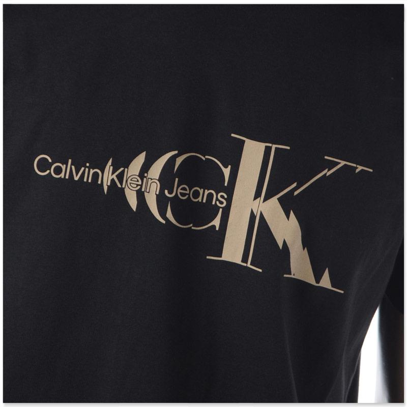 カルバンクライン ジーンズ CALVIN KLEIN JEANS Tシャツ メンズ ブランド クルーネック 半袖 J30J322505 ブラック｜bravas｜07