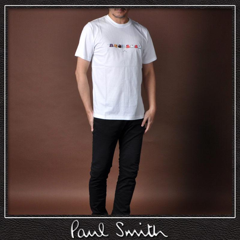 ポールスミス PAUL SMITH Tシャツ メンズ ブランド クルーネック 半袖 M2R 011R KP3796 ホワイト｜bravas｜02