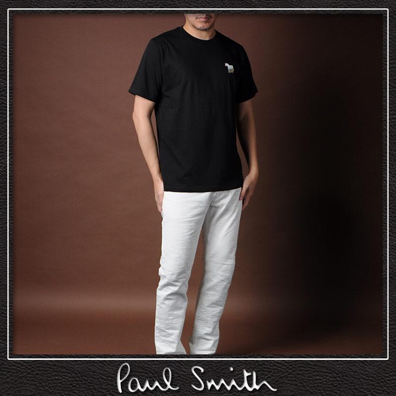 ポールスミス PAUL SMITH Tシャツ メンズ ブランド クルーネック 半袖 M2R 011R KP3824 ブラック｜bravas｜02