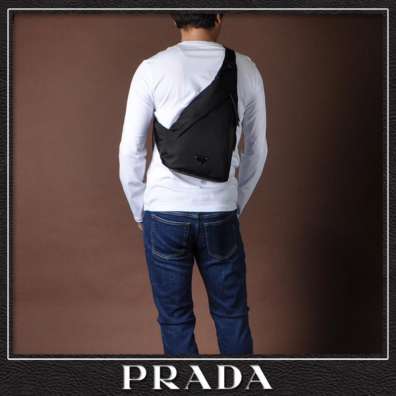 プラダ PRADA ボディバッグ ショルダーバッグ メンズ ブランド ZAINO 