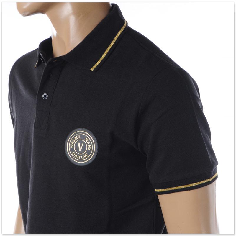 【最安値】新品　VERSACE JEANS COUTURE ポロシャツ M VERSACE JEANS COUTURE ヴェルサーチェ ポロシャツ メンズ