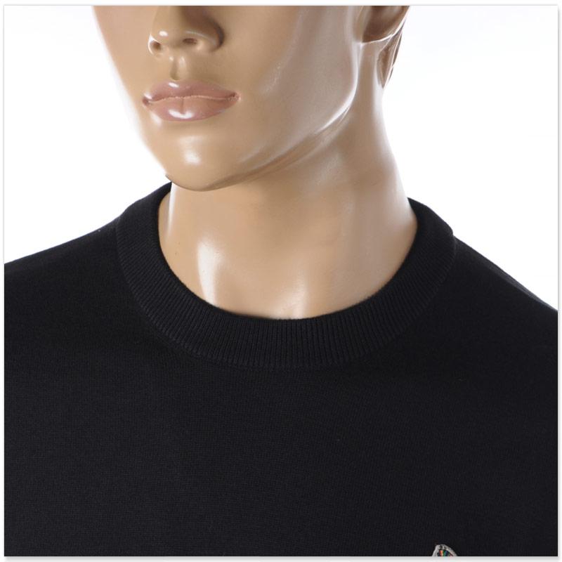 未使用級 PS Paul Smith ウールニットジャケット　XL ブラック 毛 PS Paul Smith ポールスミス ニット PAUL SMITH メンズ ブランド