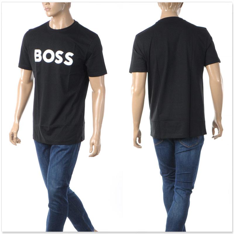 BOSS ボス 半袖Tシャツ ロゴ HUGO BOSS（ヒューゴ・ボス） 半袖 Tシャツ メンズ スクリプトロゴ刺繍