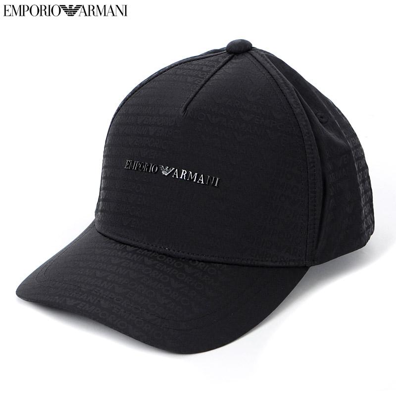 EMPORIO ARMANI エンポリオアルマーニ キャップ 帽子 メンズ ブランド EMPORIO ARMANI キャップ ブラック