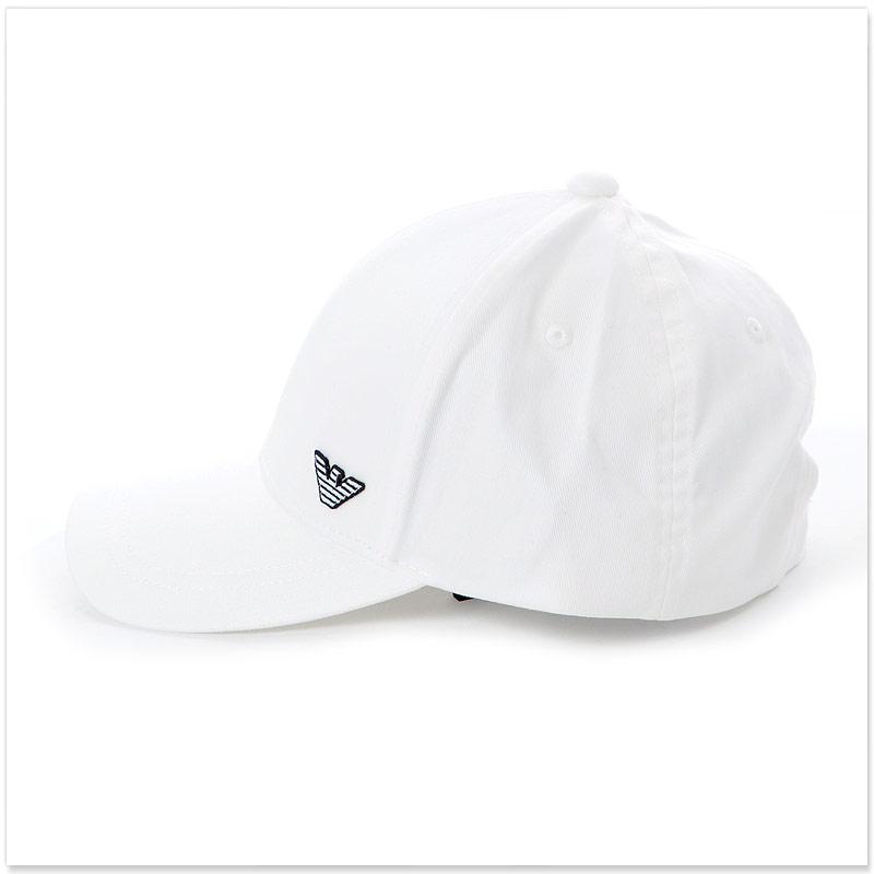 EMPORIO ARMANI エンポリオアルマーニ キャップ 帽子 メンズ ホワイト