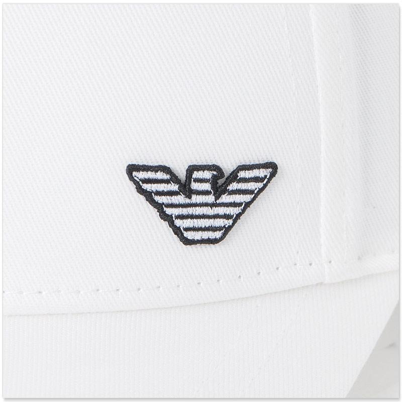 EMPORIO ARMANI エンポリオアルマーニ キャップ 帽子 メンズ ホワイト