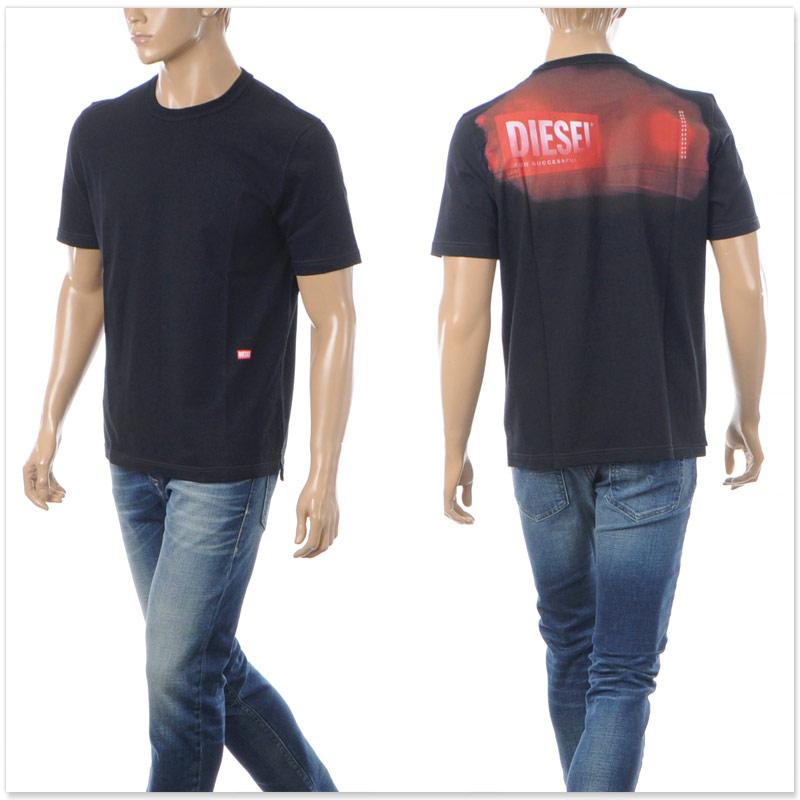 ディーゼル DIESEL Tシャツ メンズ T-ADJUST-SLITS-R13 A16514-0AKAK 半袖 クルーネック グラフィック プリント ブランド コットン おしゃれ カジュアル 大きいサイズ ストリート モード 人気 送料無料 DIESEL（ディーゼル） DIESEL Tシャツ メンズ T-ADJUST-SLITS-R13
