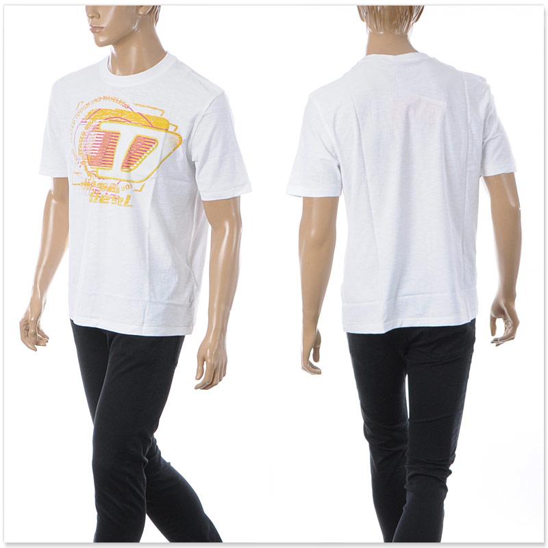 大きいサイズ メンズ DIESEL ディーゼル プリント 半袖 Tシャツ T-ADJUST-R11 直輸入品 a16430 DIESEL（ディーゼル） DIESEL Tシャツ メンズ T-ADJUST-R11 A16430