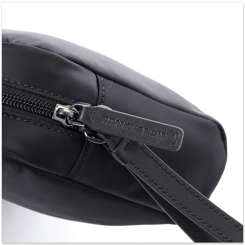 エンポリオアルマーニ EMPORIO ARMANI バッグ メンズ トラベルポーチ ブラック EM001810 AF13454 ASV サステナブル 再生ナイロン 小物入れ ギフト 2025秋冬新作 EMPORIO ARMANI エンポリオアルマーニ バッグ メンズ トラベルポーチ