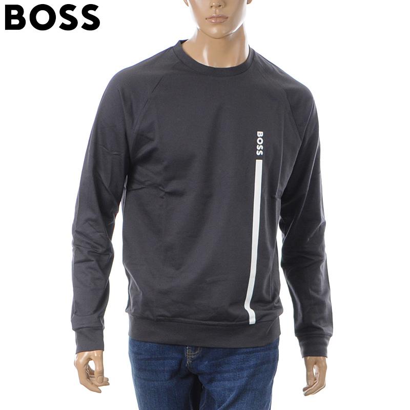 ヒューゴボス HUGO BOSS スウェットシャツ メンズ ダークグレー Authentic Sweatshirt 50545558 10269562 トレーナー クルーネック ブランドロゴ カジュアル トップス 2025秋冬新作 BOSS（HUGO BOSS） ヒューゴボス HUGO BOSS スウェットシャツ メンズ