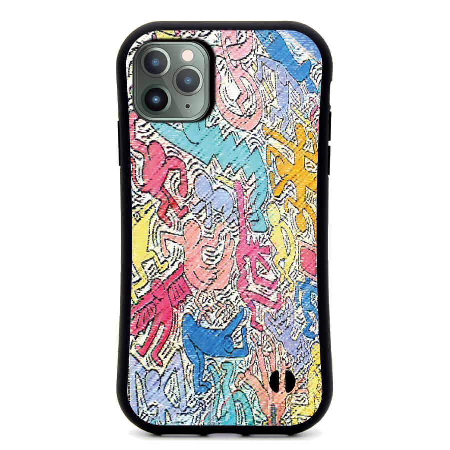 iPhone15 スマホケース 全面保護 グリップ キースヘリング KeithHaring アート  耐衝撃 iPhone 14 13 15pro SE プロ 12 promax plus｜brave-market｜06