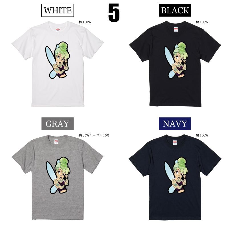 Tシャツ メンズ プリンセス タトゥー 白雪姫 アリス ジャスミン