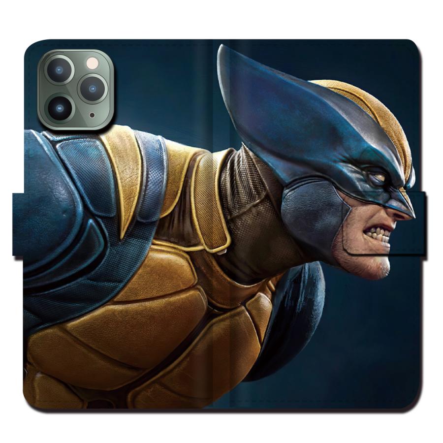 iphone15 ケース スマホケース 手帳型 MARVEL マーベル X-MEN ウルヴァリン iPhone12  pro promax mini SE｜brave-market｜09