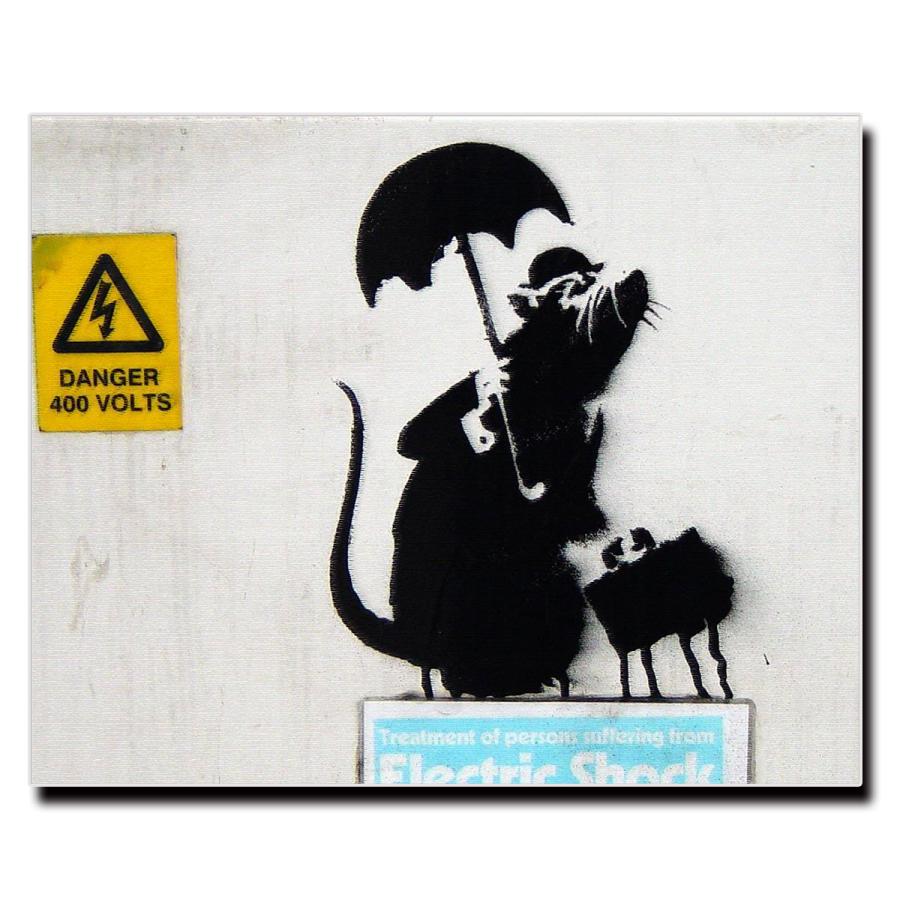 アート キャンバス パネル ファブリック ウォール バンクシー Banksy 長方形 18×14 27×22 41×32cm モダン 雑貨 絵画 油絵 風景画｜brave-market｜15