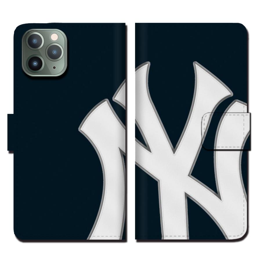 iphone15 ケース スマホケース 手帳型 野球 ニューヨーク ヤンキース NY iPhone12  pro promax mini SE｜brave-market｜04