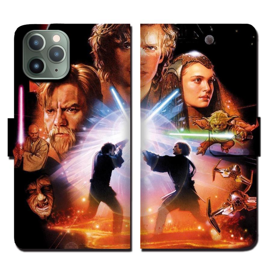 iphone15 ケース スマホケース 手帳型 iPhone12 14pro SE スターウォーズ STARWARS オビワン｜brave-market｜04