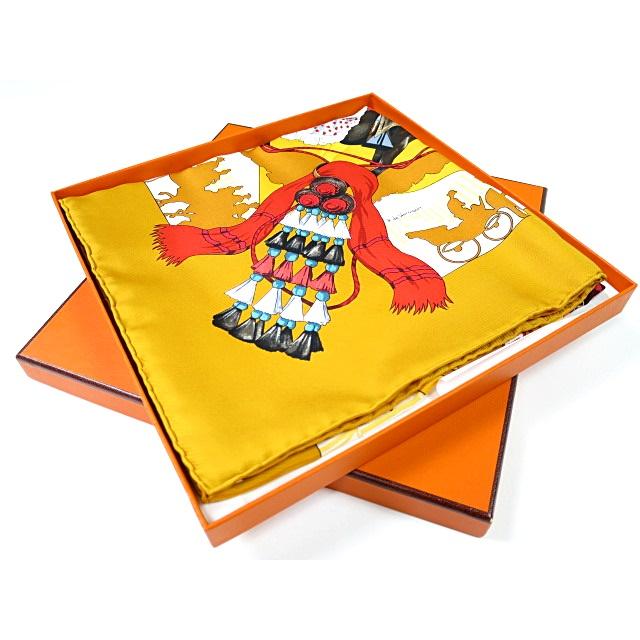 HERMES 【新品・未使用】HERMES エルメス 高級スカーフ カレ H.de  