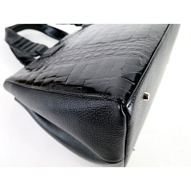 RODANIA（ロダニア） 【超美品】RODANIA クロコダイル ハンドバッグ 本