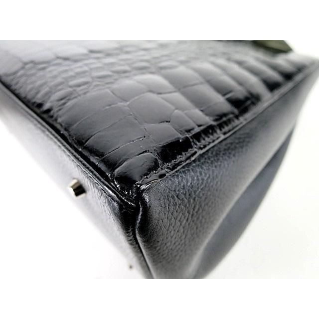 RODANIA（ロダニア） 【超美品】RODANIA クロコダイル ハンドバッグ 本