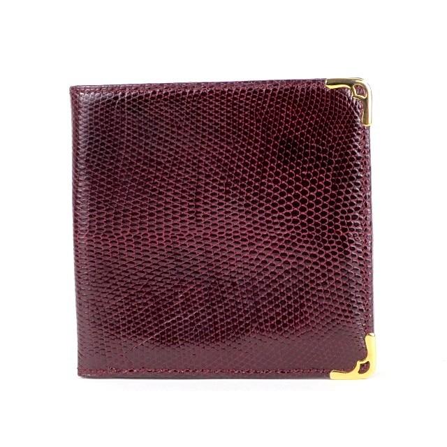 カルティエ お札入れ 中古・古着通販】Cartier (カルティエ) 札入れ ボルドー｜ブランド