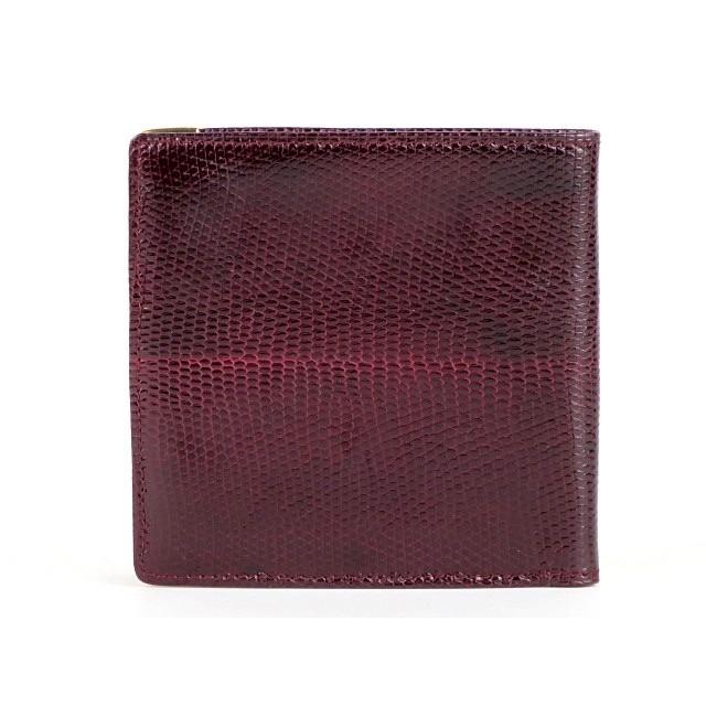Cartier（カルティエ） 【美品】Cartier 二つ折り財布 札入れ リザード